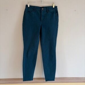 Talbots Women's Teal Blue 4P Jegging Pants Slim Fit Stretch‎